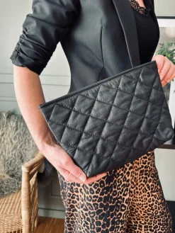 Clutch SOFT LEATHER – Black