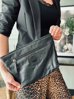 Clutch SOFT LEATHER – Black