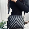 Crossbody clutch ALICE - Black Quilt