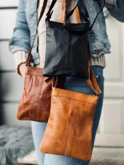 Crossover mobiltaske - OLINE Walnut