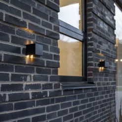 Cube up and down solar lampe - 2 stk