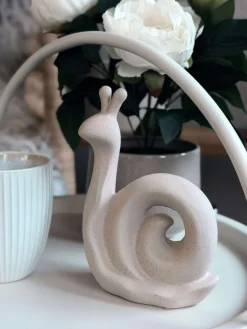 Deco snegl - Hvid eller beige