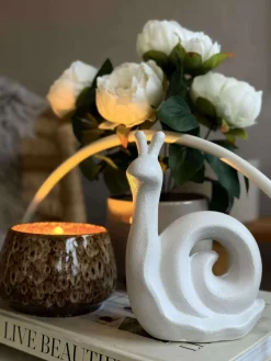 Deco snegl - Hvid eller beige