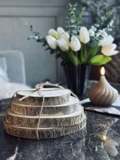 Deco wood - Sæt med 4 stk.