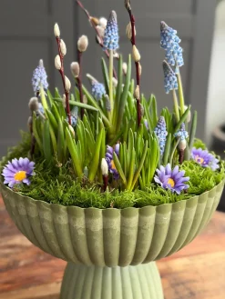 DIY opsats i beton look - Grøn