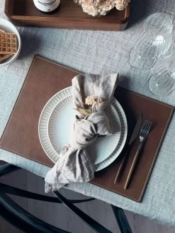 Dækkeserviet - Brun