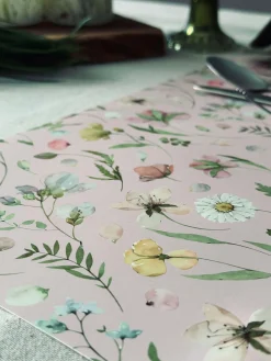 Dækkeserviet Flora - Rosa