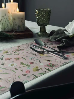 Dækkeserviet Flora - Rosa