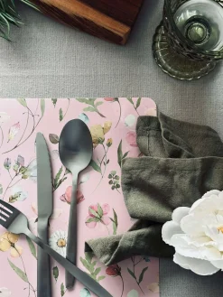 Dækkeserviet Flora - Rosa