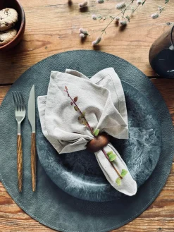 Dækkeserviet Grå / Sort – Vendbar