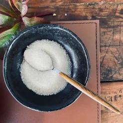 Dækkeserviet i Brun læder