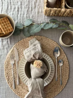 Dækkeserviet i Jute - Natur