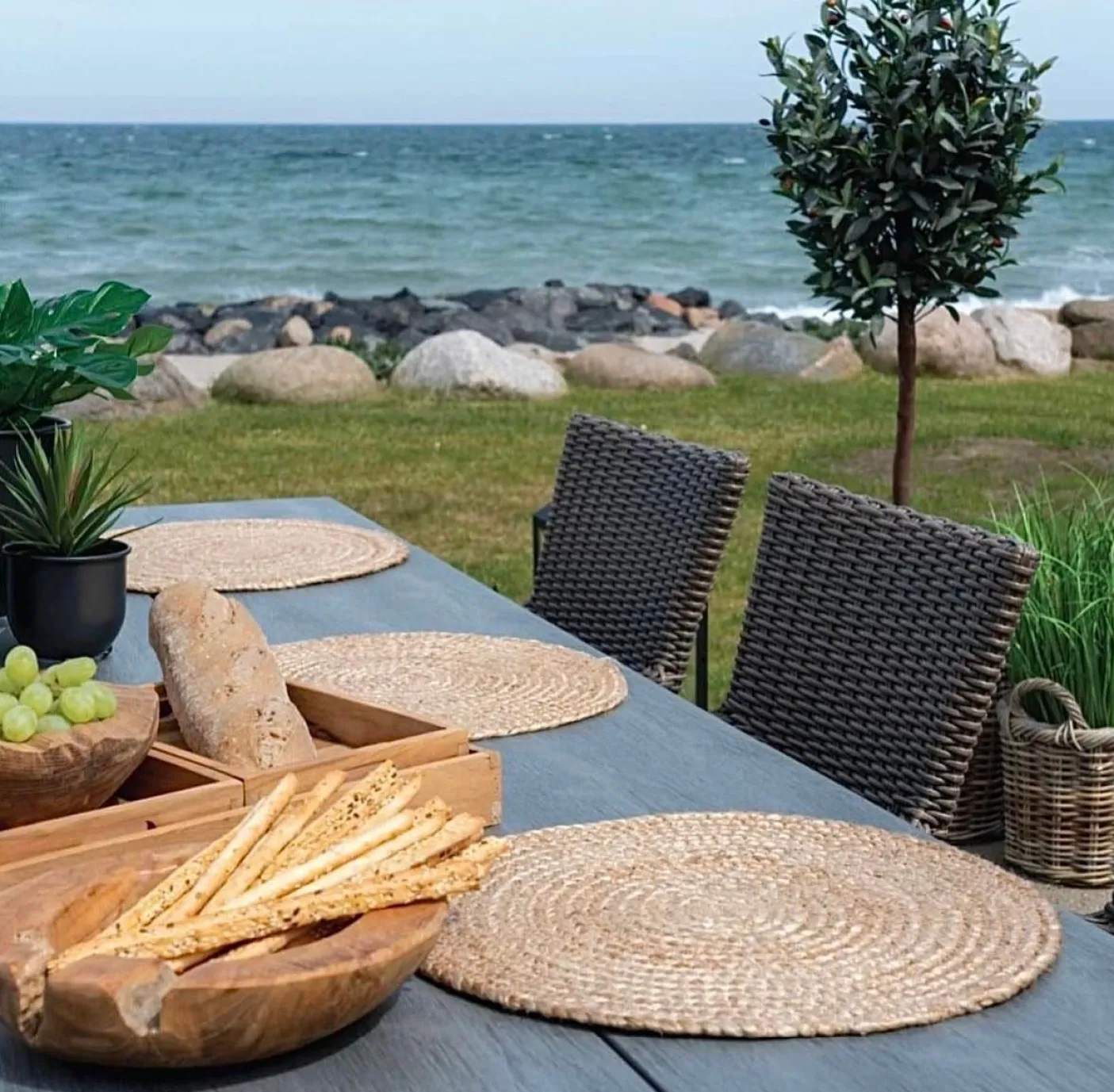 Dækkeserviet i Jute - Natur