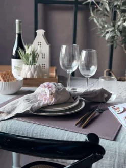 Dækkeserviet Old rose