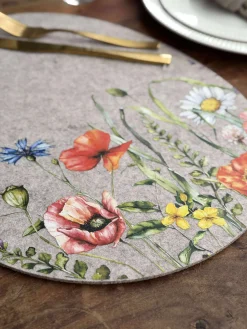 Dækkeserviet påske - Beige oval