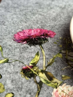 Dækkeserviet påske - Grå firkantet