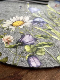 Dækkeserviet påske - Grå oval