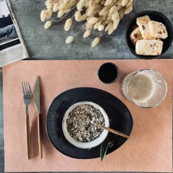 Dækkeserviet struktur 30x45cm - Coral