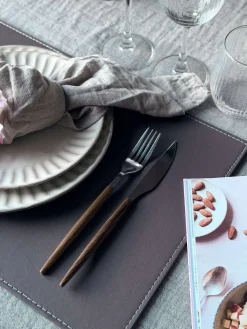 Dækkeserviet Varm grå