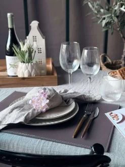 Dækkeserviet Varm grå