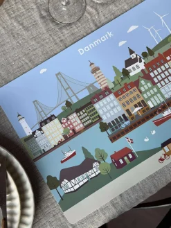 Dækkeservietter 4 stk. - Wonderful Denmark