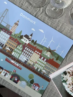 Dækkeservietter 4 stk. - Wonderful Denmark