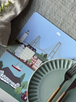 Dækkeservietter 4 stk. - Wonderful Denmark