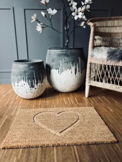 Dørmåtte - Kokos hjerte 40x60