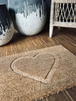 Dørmåtte - Kokos hjerte 40x60