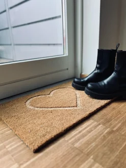 Dørmåtte - Kokos hjerte 40x60
