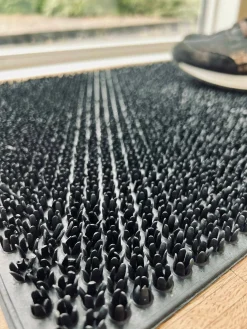 Dørmåtte - Sort græs 40x60cm