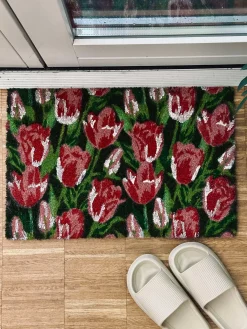 Dørmåtte - Tulipan rosa