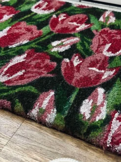 Dørmåtte - Tulipan rosa