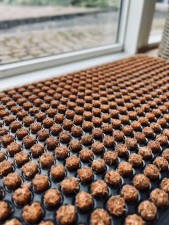 Dørmåtte DOTS Natur - 45x75cm