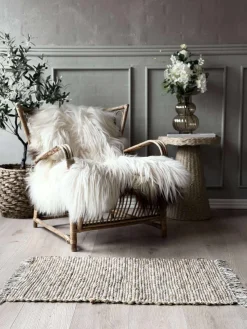 Dørmåtte Jute med fryns - Natur