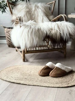 Dørmåtte Jute Oval