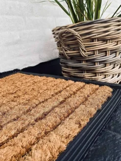 Dørmåtte med gummi og kokos - 45x75