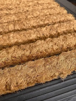 Dørmåtte med gummi og kokos - 45x75