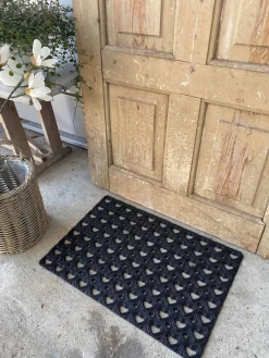 Dørmåtte med hjerter