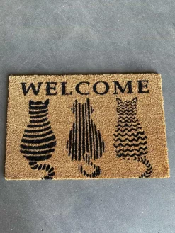 Dørmåtte med katte kokos