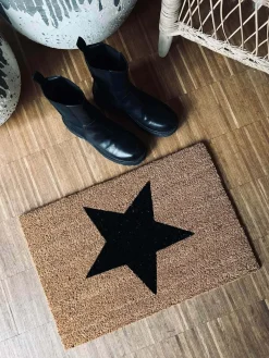 Dørmåtte stjerne kokos - 40X60cm