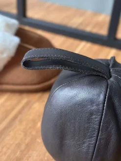 Dørstopper læder - Brun