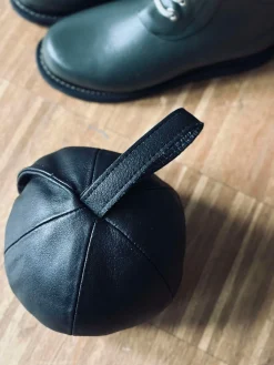 Dørstopper læder - Sort