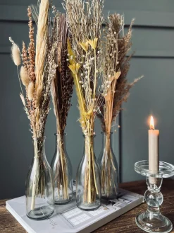 Evighedsbuket med vase - Mix farver 57cm