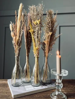 Evighedsbuket med vase - Mix farver 57cm