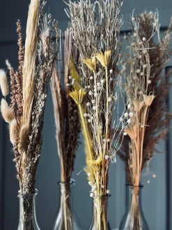 Evighedsbuket med vase - Mix farver 57cm