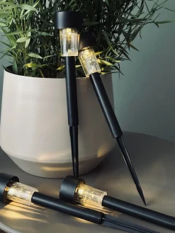 Fakkel Effekt Black – Sæt med 4 stk