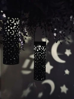 Fakkel med solceller – 2 stk STARS & MOON