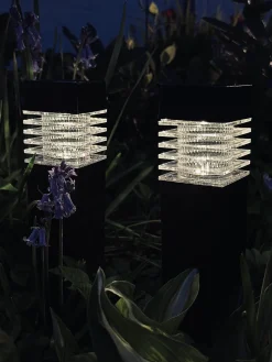 Fakkel med solceller – Sæt med 4 stk