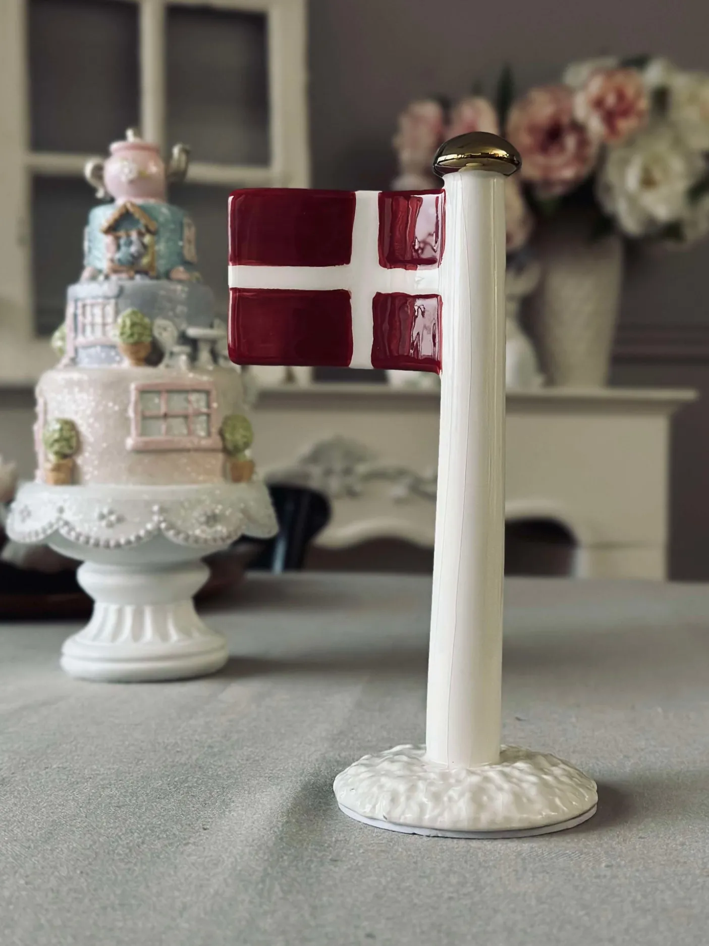 Flag keramik – Dannebrog